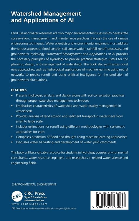 Produktbild: Watershed Management and Applications of AI