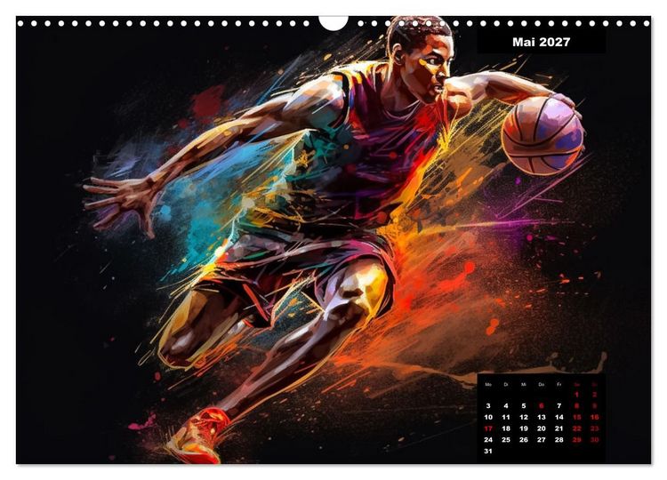 Produktbild: Faszination Basketball (Wandkalender 2027 DIN A3 quer), CALVENDO Monatskalender