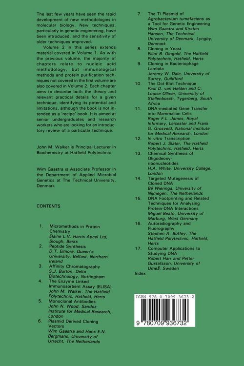 Produktbild: Techniques in Molecular Biology