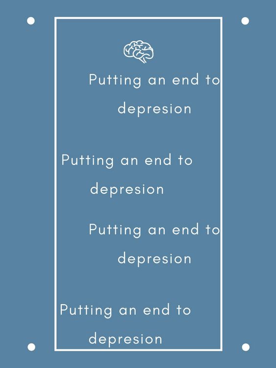 Produktbild: Putting an end to depresion