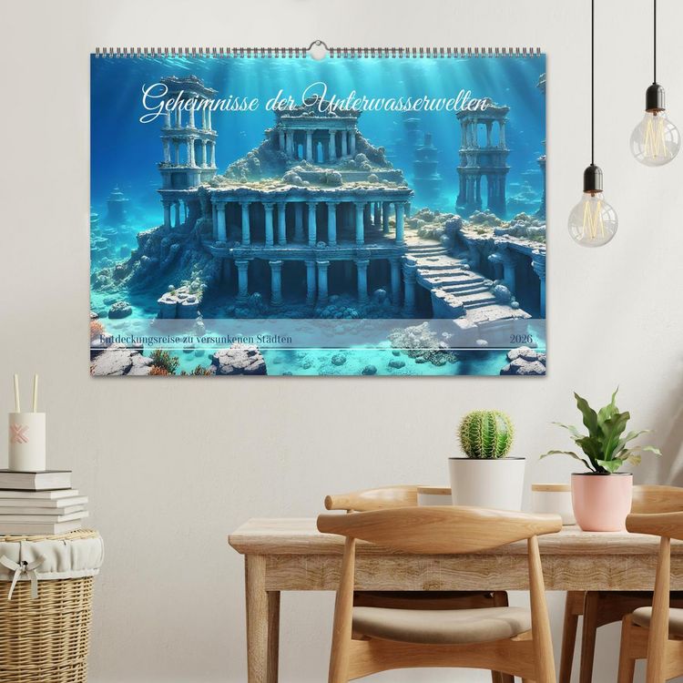 Produktbild: Geheimnisse der Unterwasserwelten (Wandkalender 2026 DIN A2 quer), CALVENDO Monatskalender