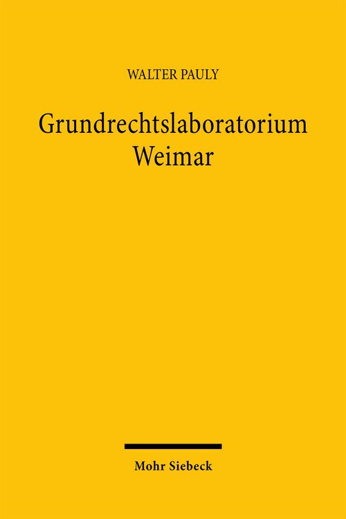 Produktbild: Grundrechtslaboratorium Weimar