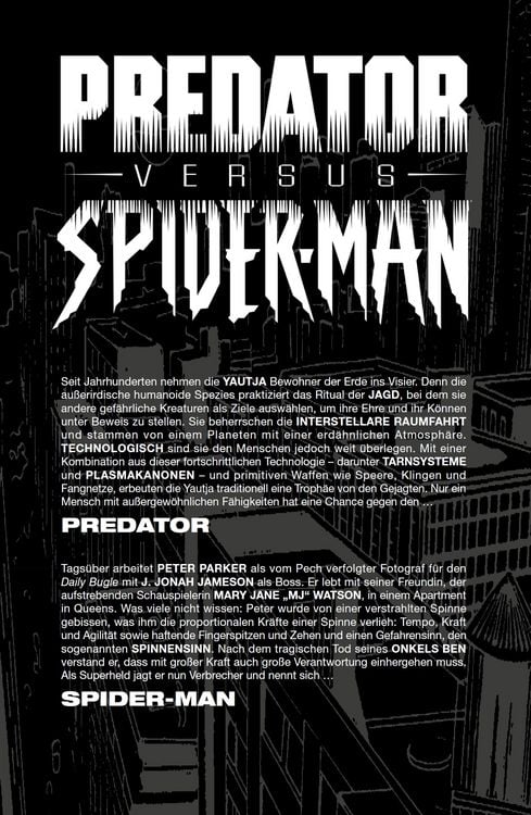 Produktbild: Predator vs. Spider-Man: Jagd auf die Spinne