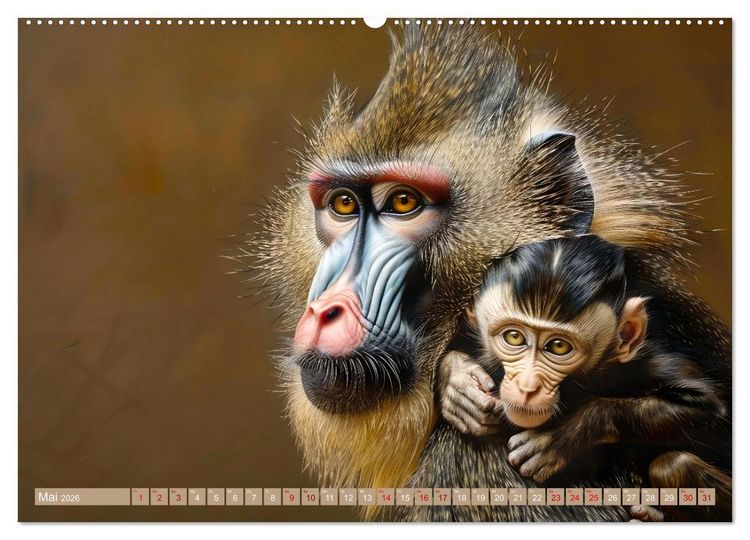 Produktbild: Tierkinder des S&uuml;dens (hochwertiger Premium Wandkalender 2026 DIN A2 quer), Kunstdruck in Hochglanz