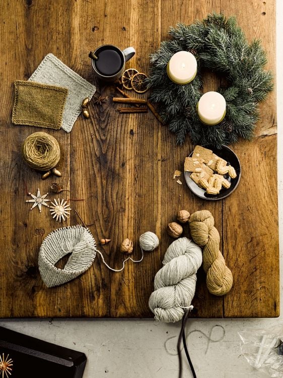 Produktbild: Adventskalender Stricken und Schm&ouml;kern