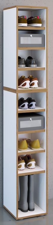 Produktbild: Holz Regal Schuhschrank Schuhregal Salia B30