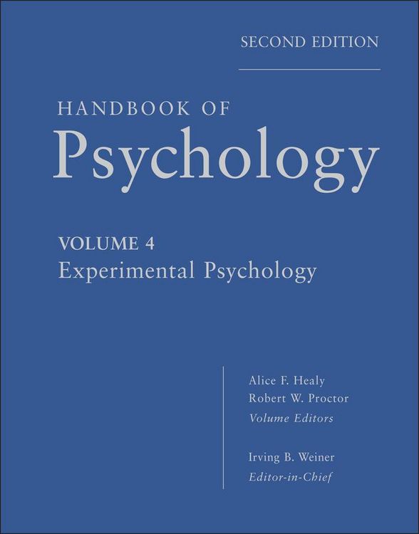 Produktbild: Handbook of Psychology, Experimental Psychology