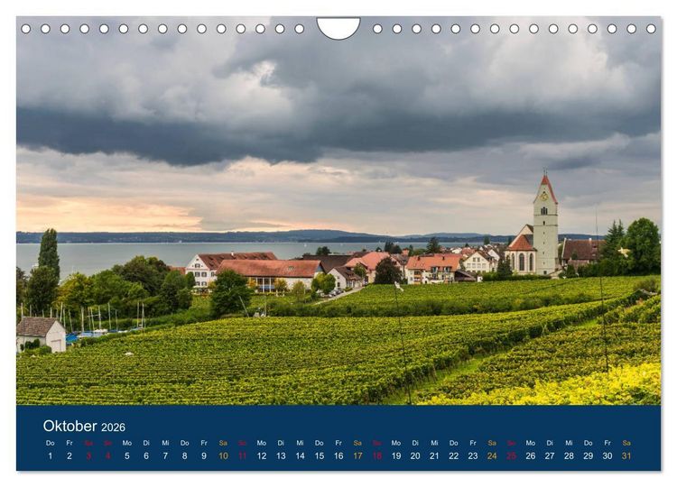 Produktbild: Ansichten vom Bodensee (Wandkalender 2026 DIN A4 quer), CALVENDO Monatskalender