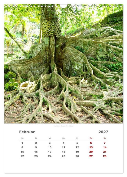 Produktbild: Reiseimpressionen durch Bali (Wandkalender 2027 DIN A3 hoch), CALVENDO Monatskalender