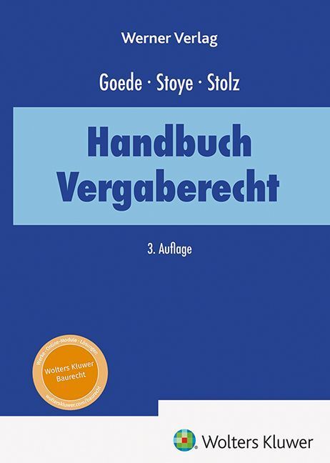 Produktbild: Handbuch des Vergaberechts