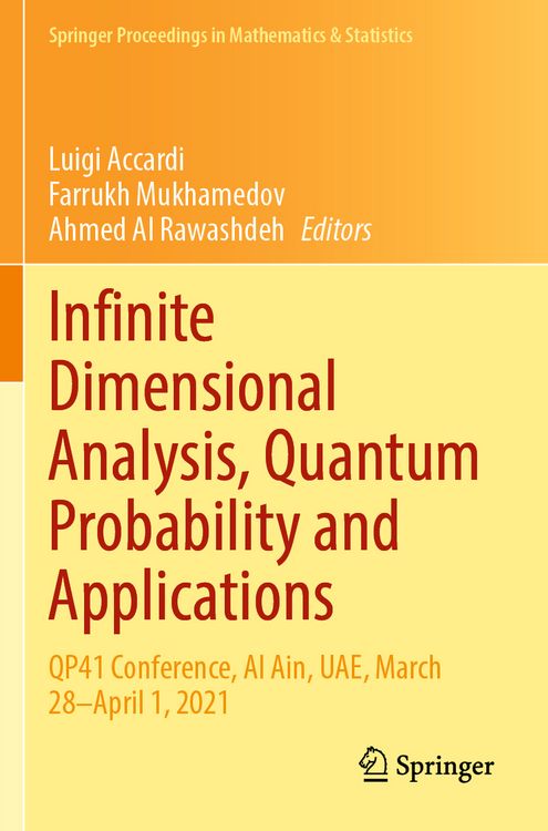 Produktbild: Infinite Dimensional Analysis, Quantum Probability and Applications
