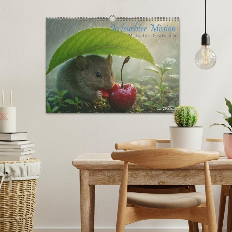 Produktbild: In feuchter Mission - Mistwetter Geschichten (Wandkalender 2026 DIN A3 quer), CALVENDO Monatskalender