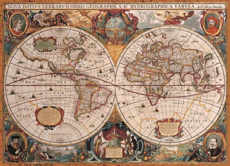 Produktbild: Puzzle 1000 Teile - Orbis Geographica World Map