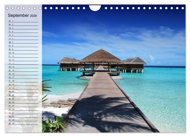 Produktbild: S&uuml;dseetr&auml;ume. Paradiese im Pazifik (Wandkalender 2026 DIN A4 quer), CALVENDO Monatskalender