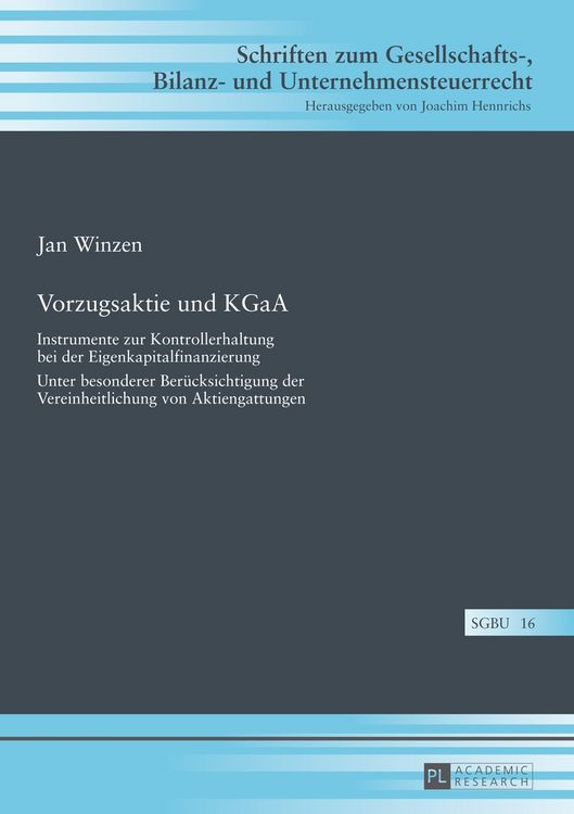 Produktbild: Vorzugsaktie und KGaA