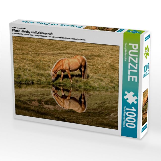 Produktbild: CALVENDO Puzzle Ein Motiv aus dem Kalender Pferde - Hobby und Leidenschaft | 1000 Teile Lege-Gr&ouml;&szlig;e 64x48cm Foto-Puzzle f&uuml;r gl&uuml;ckliche Stunden