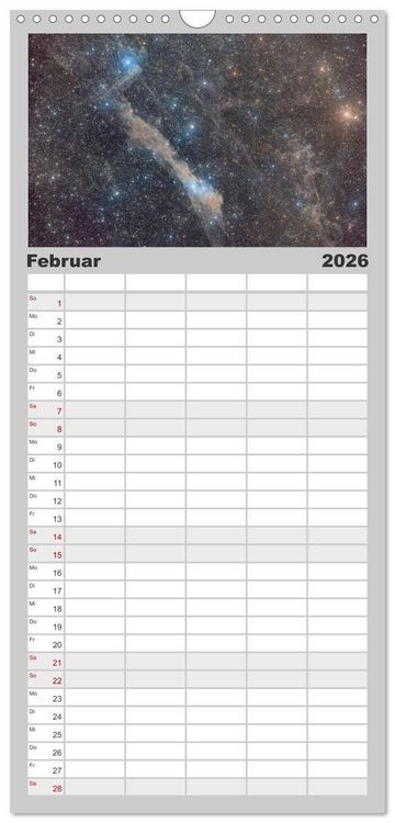 Produktbild: Familienplaner 2026 - Deepsky XVIII mit 5 Spalten (Wandkalender, 21 x 45 cm) CALVENDO