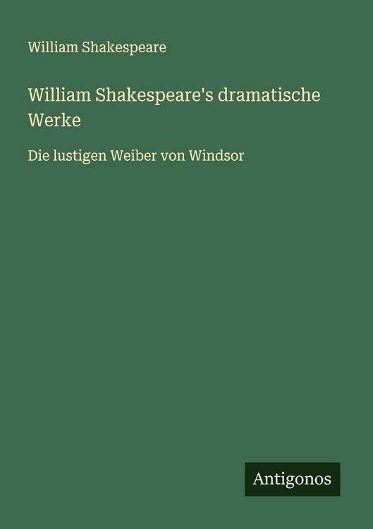 Produktbild: William Shakespeare's dramatische Werke