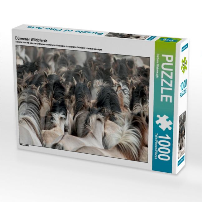 Produktbild: CALVENDO Puzzle D&uuml;lmener Wildpferde | 1000 Teile Lege-Gr&ouml;&szlig;e 64x48cm Foto-Puzzle f&uuml;r gl&uuml;ckliche Stunden