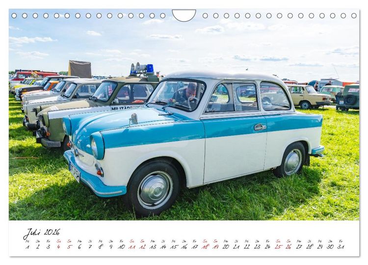 Produktbild: Trabi-Treffen (Wandkalender 2026 DIN A4 quer), CALVENDO Monatskalender