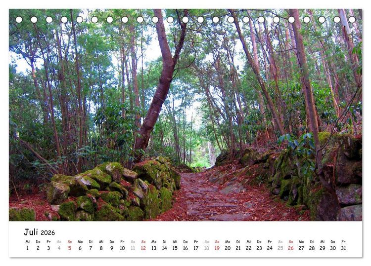Produktbild: Jakobsweg - Camino Portugues (Tischkalender 2026 DIN A5 quer), CALVENDO Monatskalender
