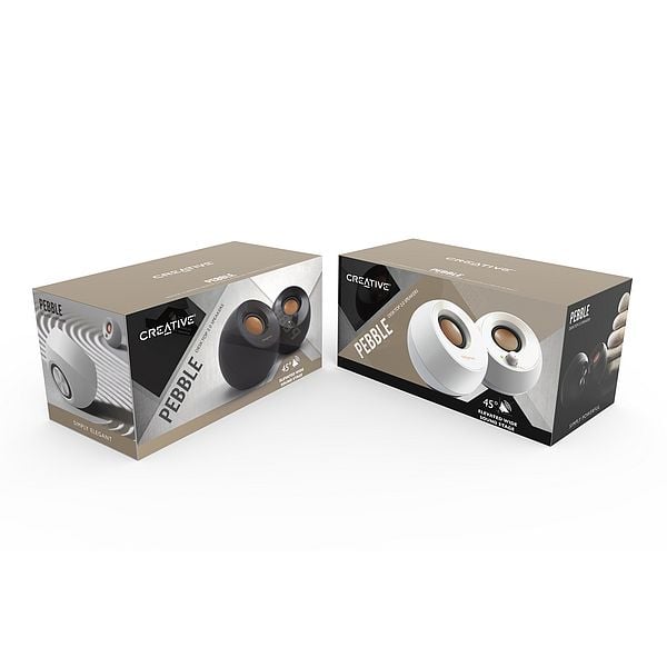 Produktbild: CREATIVE Pebble 2.0 Lautsprecher, 3,5 mm Stereoklinke, USB Powered, schwarz
