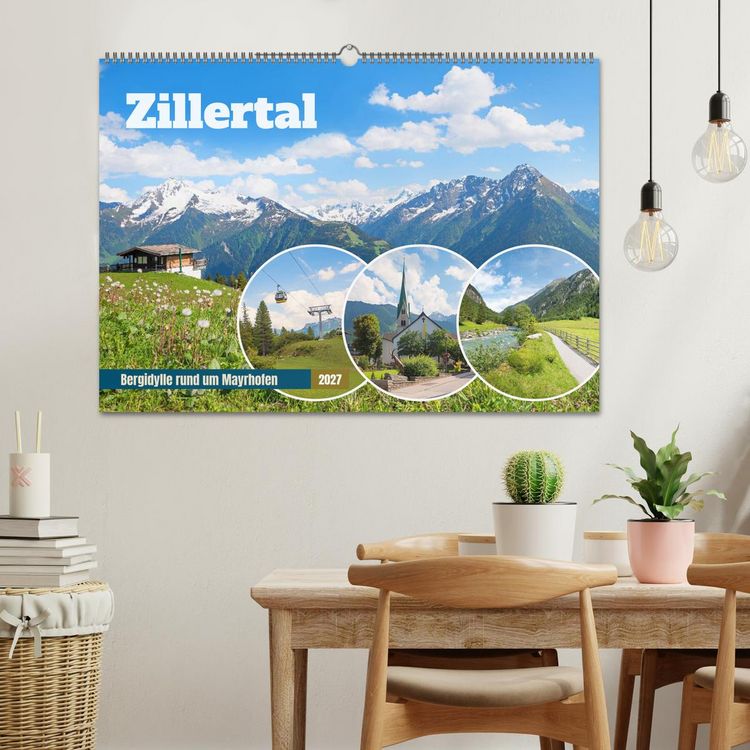 Produktbild: Zillertal - Bergidylle rund um Mayrhofen 2027 (Wandkalender 2027 DIN A2 quer), CALVENDO Monatskalender