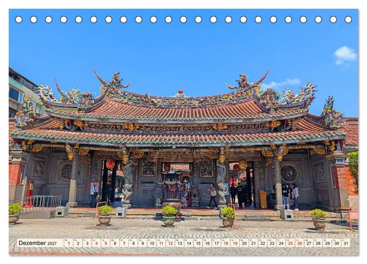 Produktbild: Taipeh &ndash; Tradition trifft Moderne (Tischkalender 2027 DIN A5 quer), CALVENDO Monatskalender