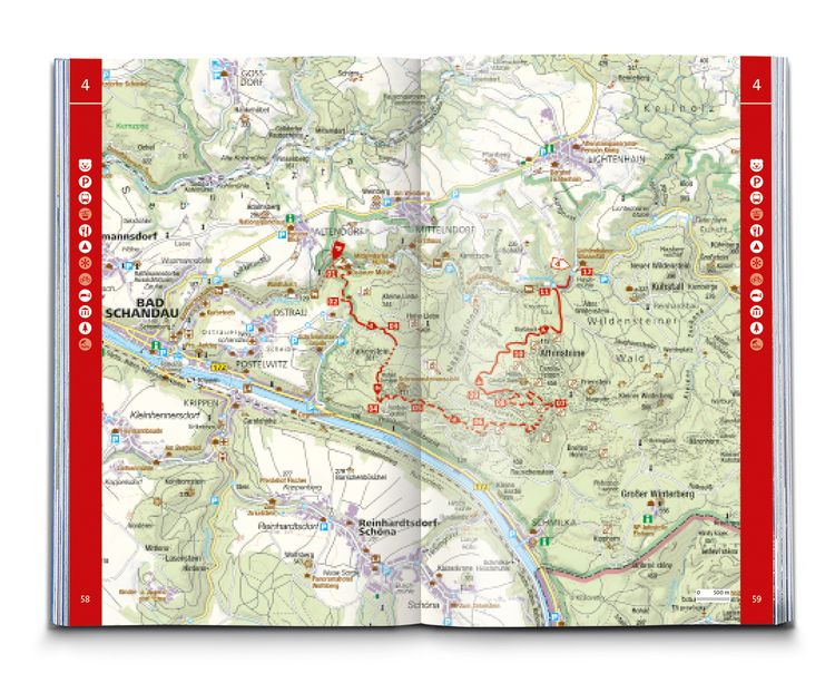 Produktbild: KOMPASS Wanderf&uuml;hrer Malerweg - Auf den Spuren der Romantiker durch die S&auml;chsische Schweiz, 18 Touren mit Extra-Tourenkarte