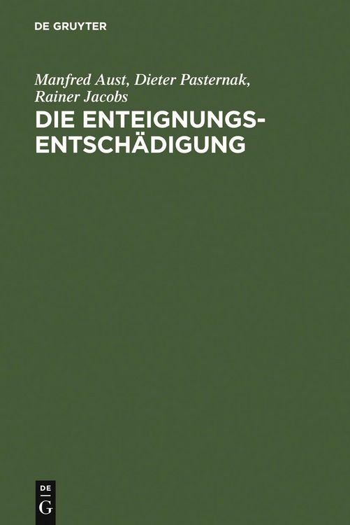 Produktbild: Die Enteignungsentsch&auml;digung