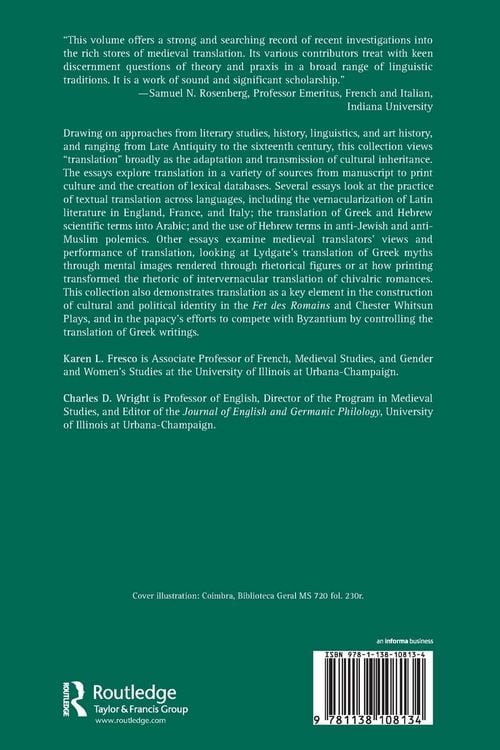 Produktbild: Translating the Middle Ages