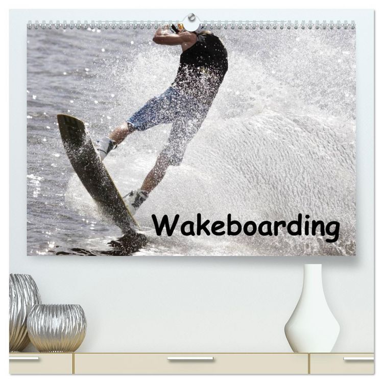 Produktbild: Wakeboarding (hochwertiger Premium Wandkalender 2026 DIN A2 quer), Kunstdruck in Hochglanz