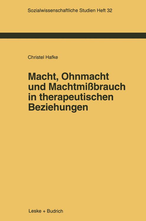Produktbild: Macht, Ohnmacht und Machtmi&szlig;brauch in therapeutischen Beziehungen