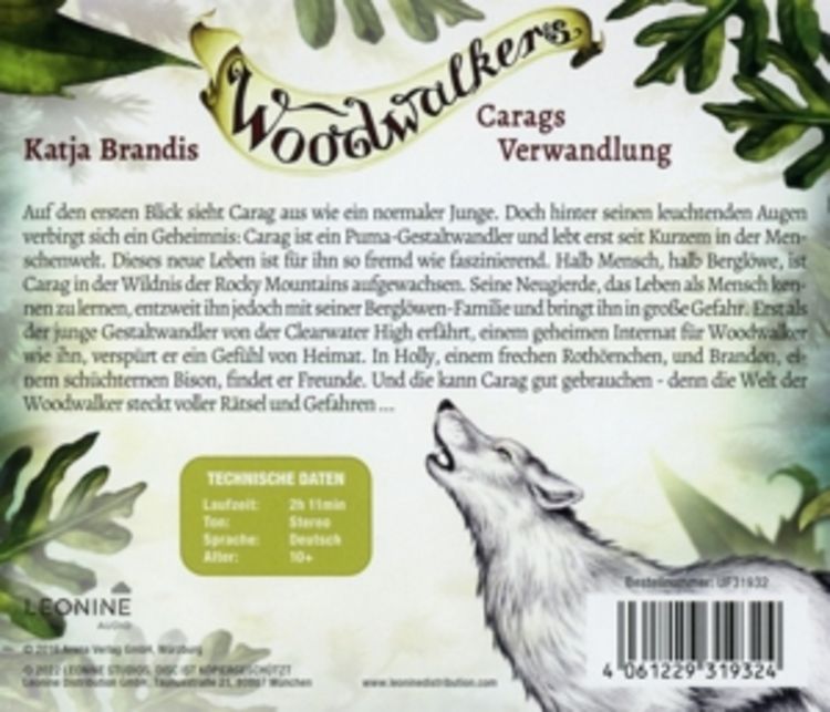 Produktbild: Woodwalkers - Carags Verwandlung (H&ouml;rspiel zu Band 1)