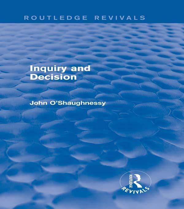 Produktbild: Inquiry and Decision (Routledge Revivals)