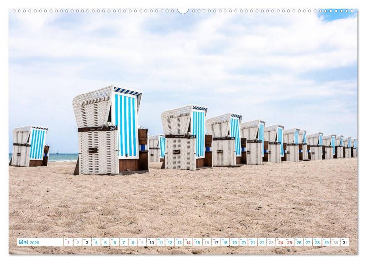 Produktbild: Warnem&uuml;nde - Sommer, Sonne und Sand im Schuh (Wandkalender 2026 DIN A2 quer), CALVENDO Monatskalender