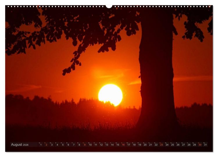 Produktbild: Zauberhafte Abendstimmung (hochwertiger Premium Wandkalender 2026 DIN A2 quer), Kunstdruck in Hochglanz