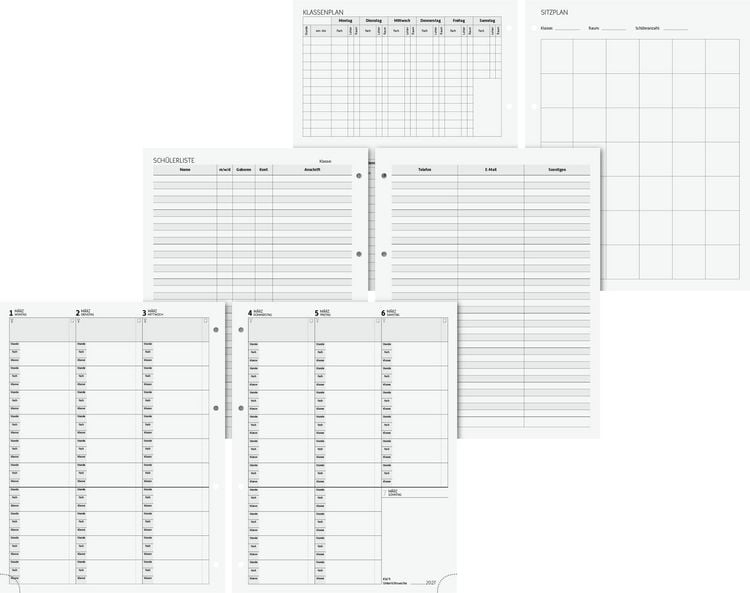 Produktbild: Wochen-Ersatzkalendarium 2026/2027 | 230&times;297 mm
