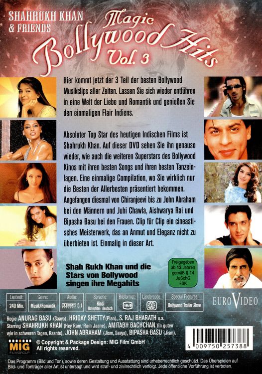 Produktbild: Magic Bollywood Hits Vol. 3 [2 DVDs]
