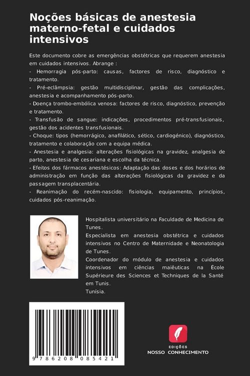 Produktbild: No&ccedil;&otilde;es b&aacute;sicas de anestesia materno-fetal e cuidados intensivos