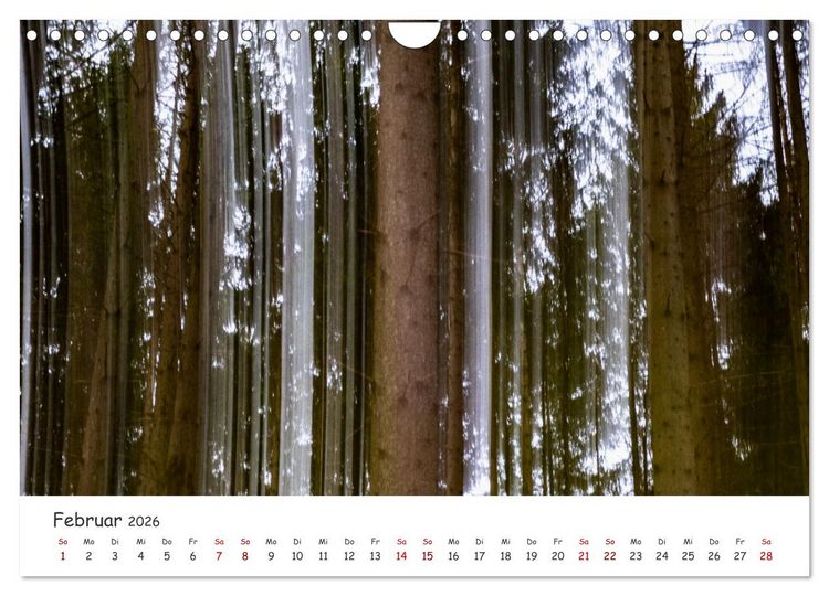 Produktbild: Abstrakte Naturerlebnisse - ICM (Intentional Camera Movement) Fotografie (Wandkalender 2026 DIN A4 quer), CALVENDO Monatskalender