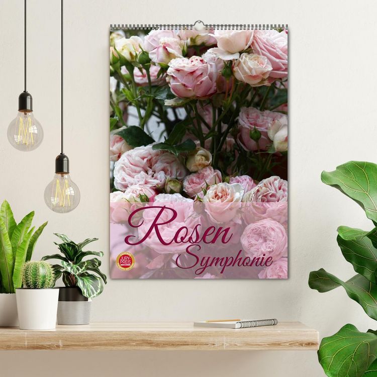 Produktbild: Rosen Symphonie (Wandkalender 2026 DIN A2 hoch), CALVENDO Monatskalender