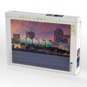 Produktbild: CALVENDO Puzzle Bezaubernder Sonnenuntergang in San Diego | 1000 Teile Lege-Gr&ouml;&szlig;e 64x48cm Foto-Puzzle f&uuml;r gl&uuml;ckliche Stunden