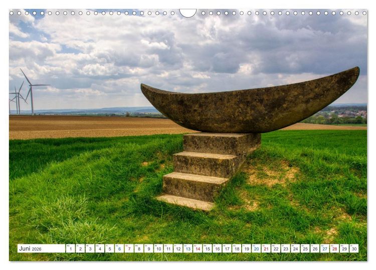 Produktbild: Steine an der Grenze - Wanderbare Kunst (Wandkalender 2026 DIN A3 quer), CALVENDO Monatskalender