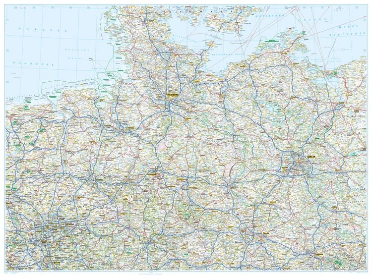 Produktbild: ADAC L&auml;nderkarte Deutschland Nord 1:500.000
