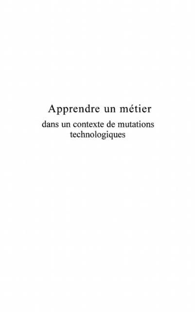 Produktbild: Apprendre Un Metier