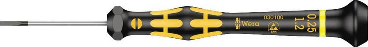 Produktbild: Wera 1578A ESD Schlitz-Schraubendreher Klingenbreite: 1.2mm Klingenl&auml;nge: 40mm
