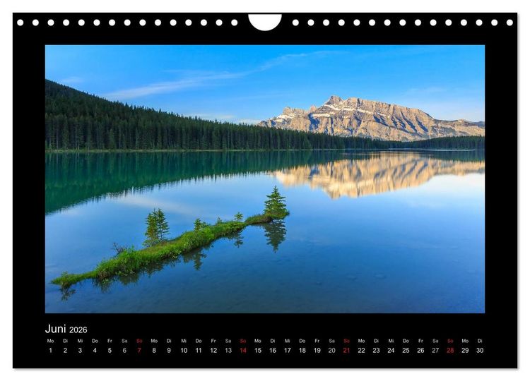 Produktbild: KANADA - Rocky Mountains (Wandkalender 2026 DIN A4 quer), CALVENDO Monatskalender