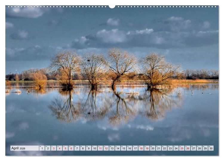 Produktbild: Hochwasser als Teil der Umwelt (hochwertiger Premium Wandkalender 2026 DIN A2 quer), Kunstdruck in Hochglanz