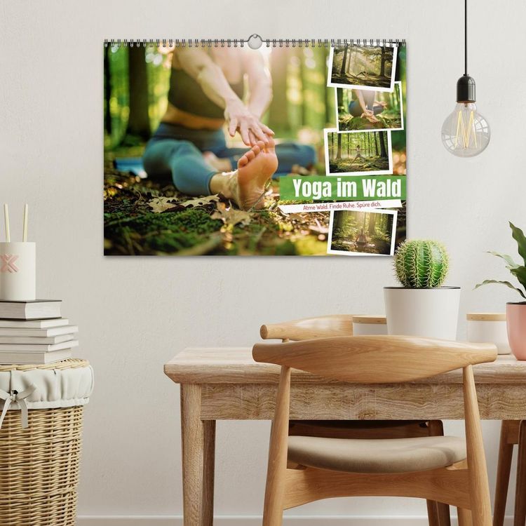 Produktbild: Yoga im Wald (Wandkalender 2027 DIN A3 quer), CALVENDO Monatskalender